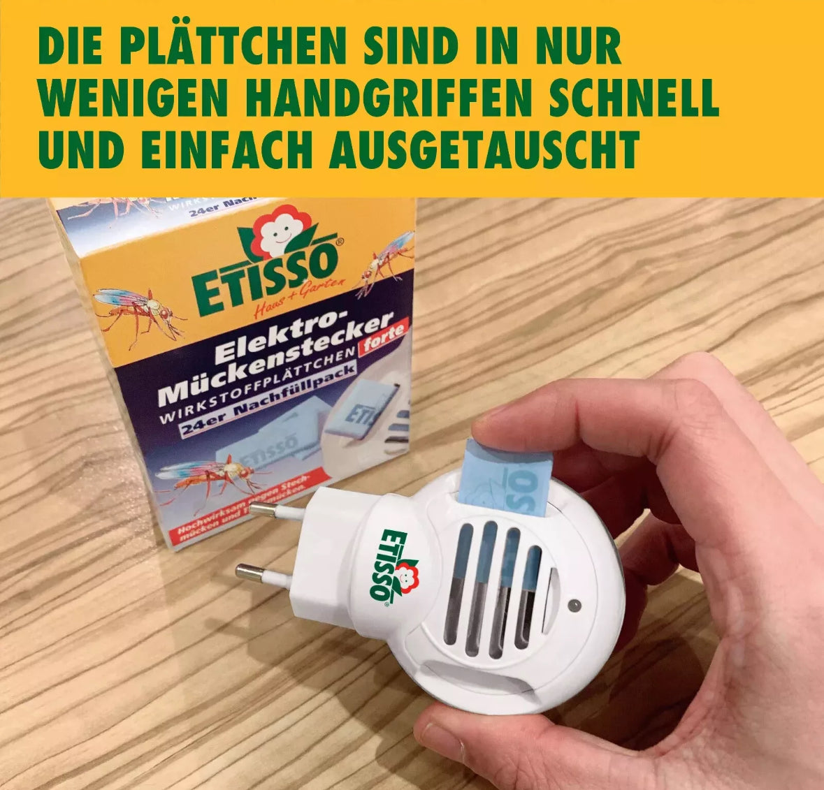 2x Etisso Elektro-Mückenstecker