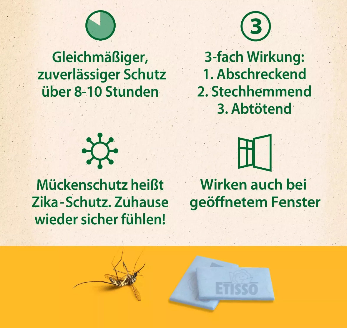 2x Etisso Elektro-Mückenstecker