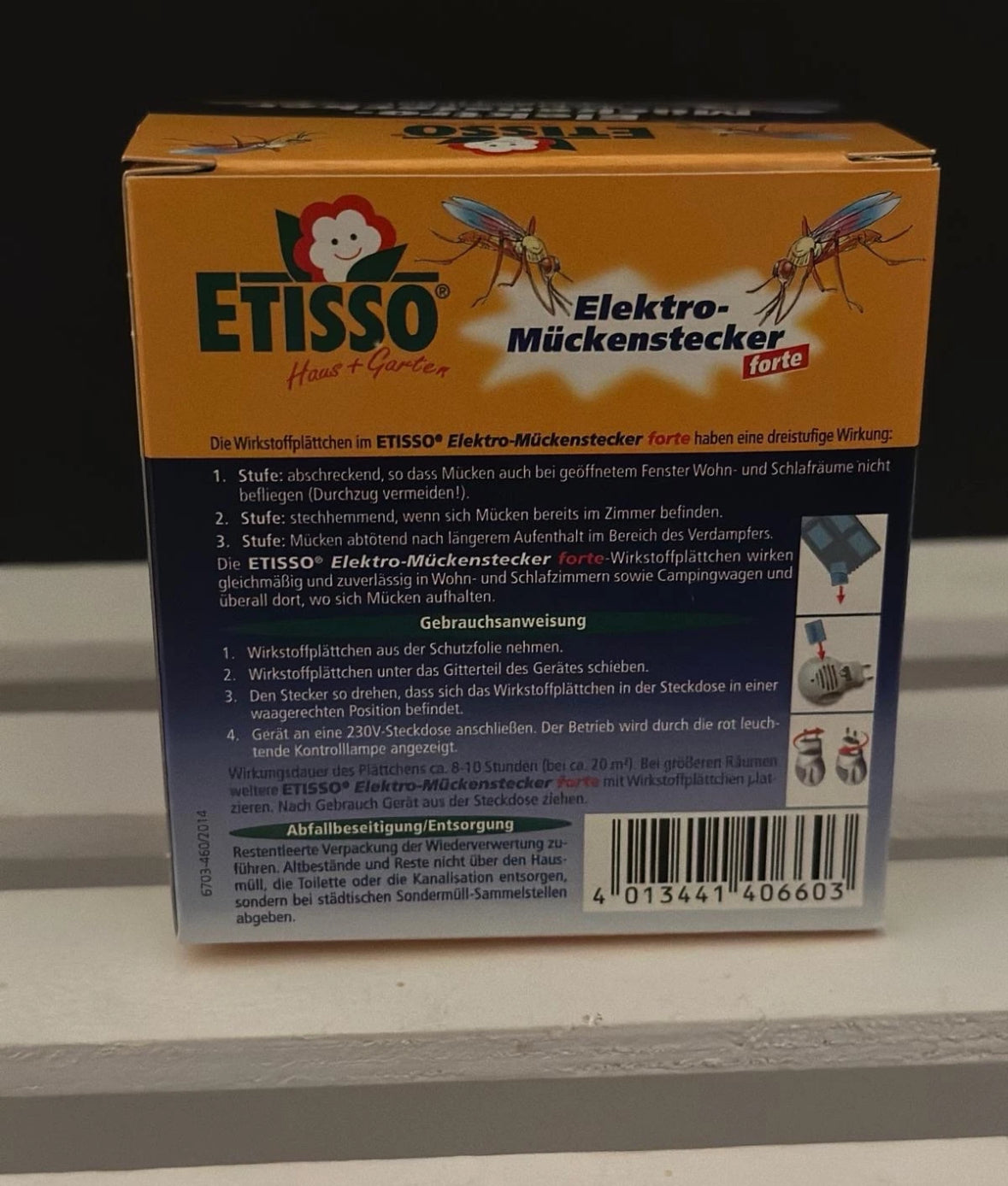 2x Etisso Elektro-Mückenstecker
