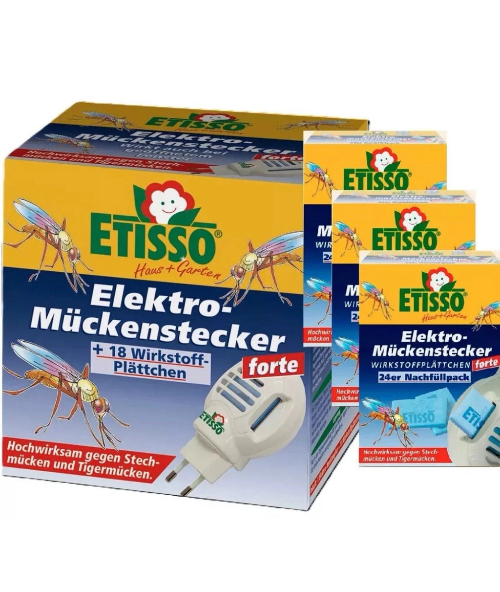 Etisso-Sparpack 1+3            Elektro Mückenstecker + 3Nachfüller